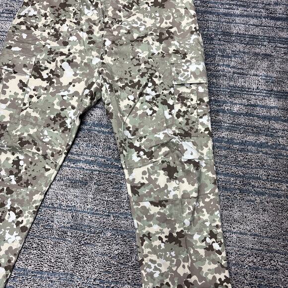 US Army Cargo Pants Mens XL 39/32 Camouflage Canvas Combat Button Fly - Picture 4 of 8